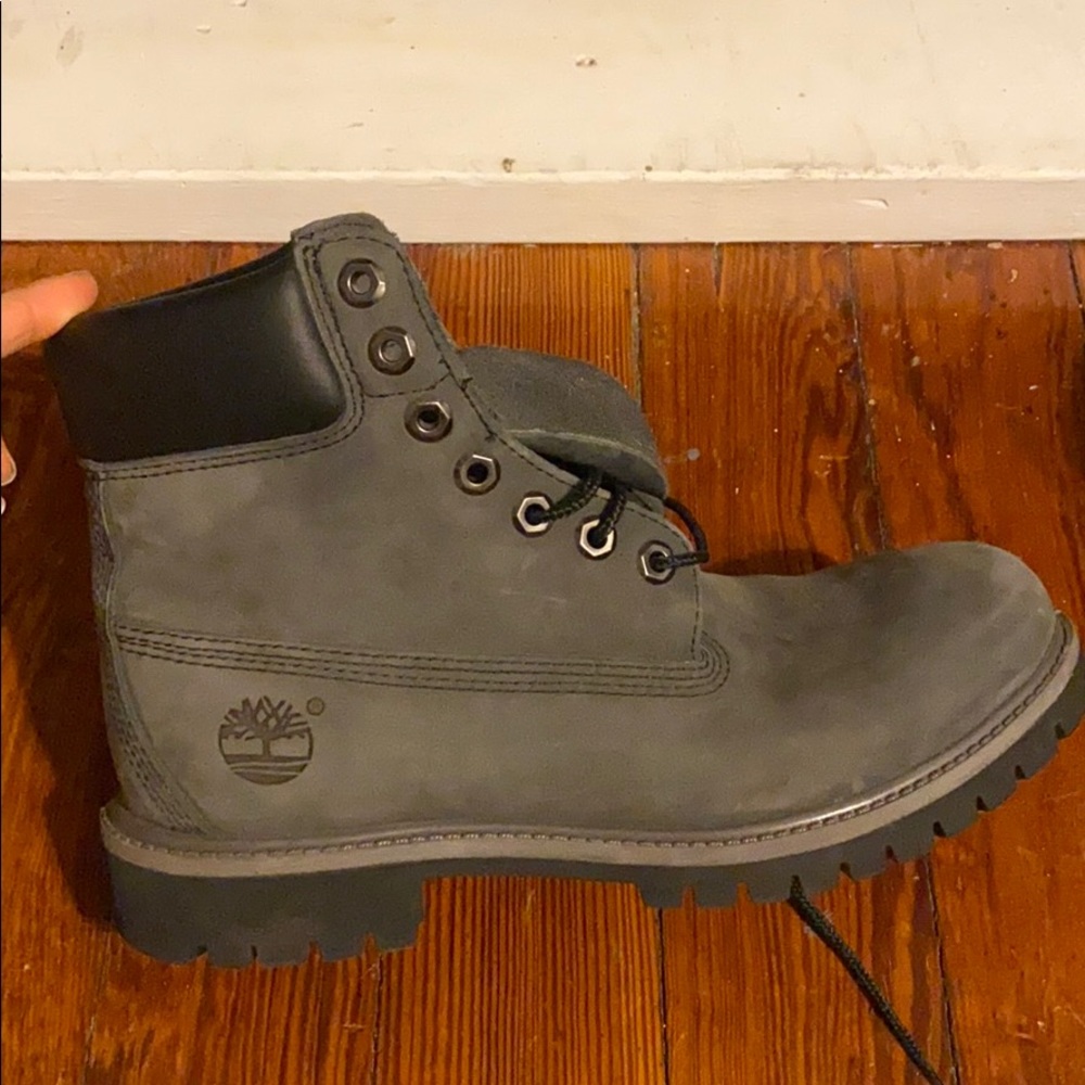 Grey Timberland Boots